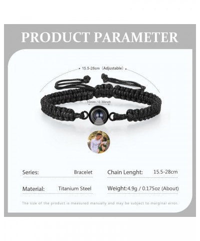 Custom Photo Bracelets for Women, Personalized Photo Projection Bracelets for Women/Men, Custom Bracelets with Picture Inside...