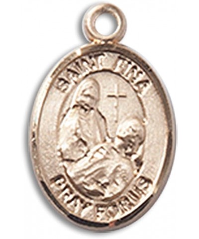 14 Karat Gold Catholic Patron Saint Medal Petite Charm Pendant, 1/2 Inch Saint Fina $100.58 Pendants