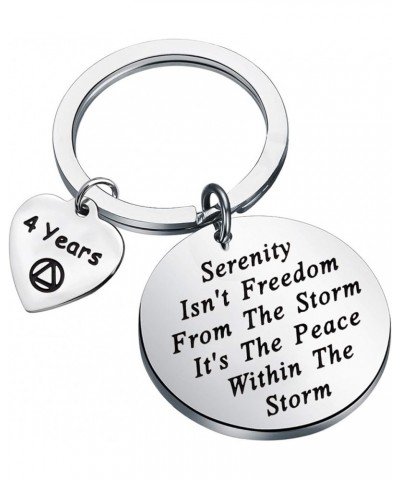 FEELMEM 1 Year 6 Months 2 Years 3 Years Sobriety Anniversary Keychain AA Recovery Serenity Prayer Sobriety Gift 4 Years $8.00...