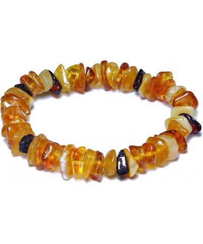 Real Baltic Amber Bracelet for Aldults (Women/Men), Handmade in Poland Natural Jewelry, Healing Stretch Bracelet $12.97 Brace...