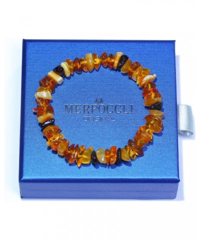 Real Baltic Amber Bracelet for Aldults (Women/Men), Handmade in Poland Natural Jewelry, Healing Stretch Bracelet $12.97 Brace...