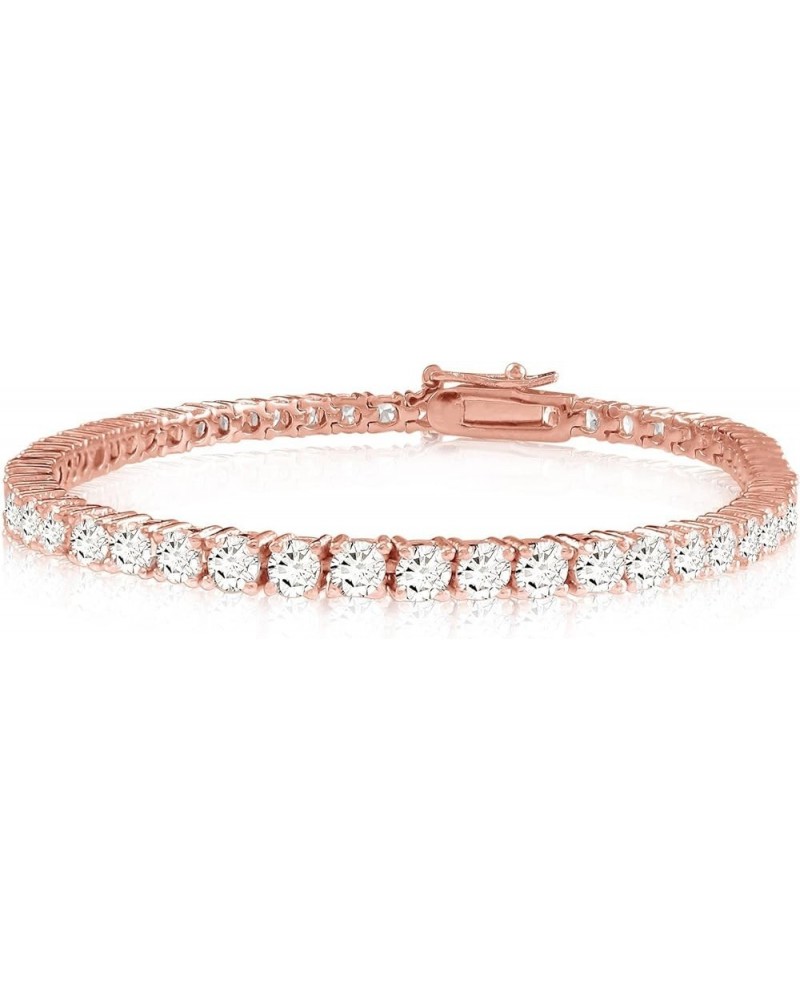 14K White Gold Diamond Tennis Bracelet 4 Prong Value Plus Collection Rose Gold 3.0 carats $649.10 Bracelets