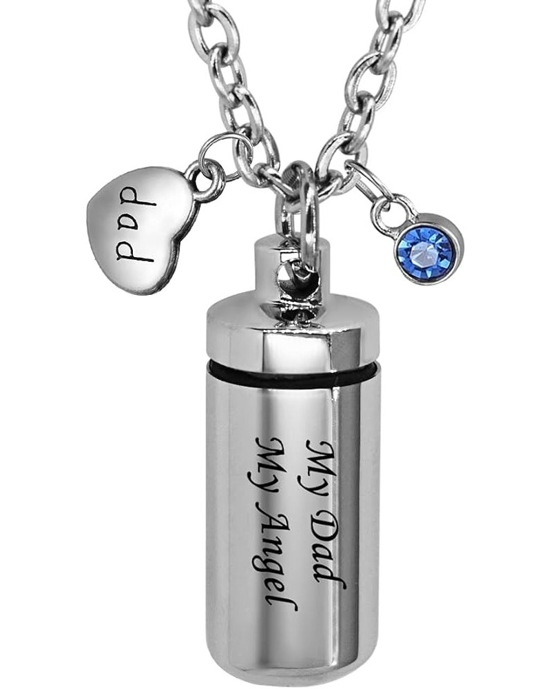 Cylinder High Capacity Ashes Holder Cremation Jewelry Urn Necklace Memorial Keepsake Style 15 - Engraving $8.99 Necklaces