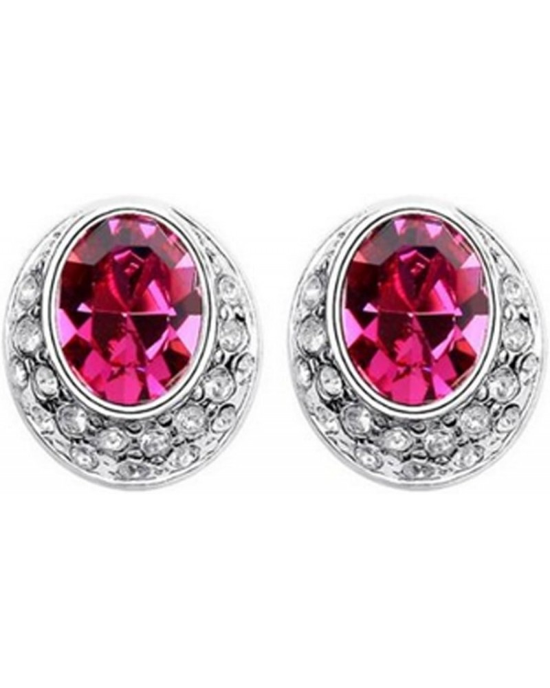 Magenta Crystal Earrings $9.97 Earrings