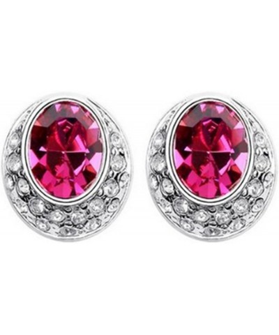 Magenta Crystal Earrings $9.97 Earrings