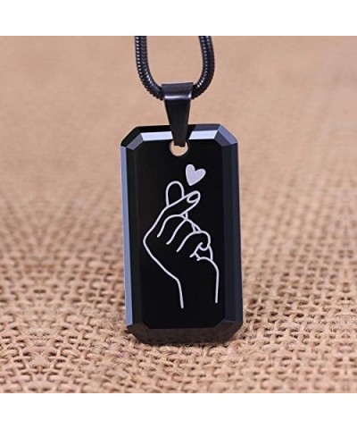 Custom Tungsten Gold Dog Tag Necklace for Men Personalized Military Tag Pendant Necklace with Engraved Photo Text Valentine's...