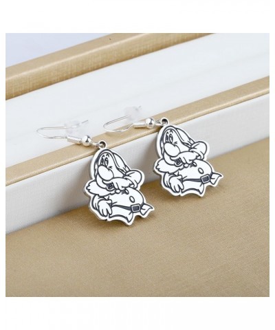 Seven Dwarfs Earrings Snow Princess And Dwarfs Fans Gifts Seven Dwarfs Jewelry For Women Girls Sneezy ER $8.39 Earrings