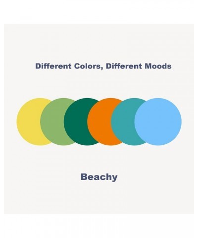 Button Earrings, Large Round Acrylic Stud Earrings for Women Girls 6Colors-Beachy $9.50 Earrings