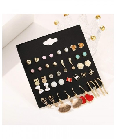 10 Pairs-100 Pairs Colorful Stud Earrings for Women Girls Hypoallergenic Earrings Charm Dangle Earrings Hoop Earrings Stainle...