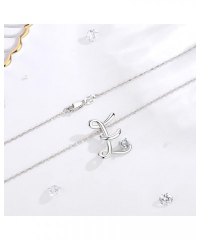 Sterling Silver Initial Necklaces for Women, Dainty 26 Alphabet Pendant Necklace Jewelry Gift, 18 Inch Chain E $15.98 Necklaces