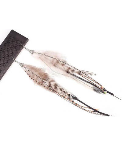 Bohemian Multicolor Pheasant Feathers Dangle Earrings Handmade Natural Feather Earrings (er006314) Style K $12.09 Earrings