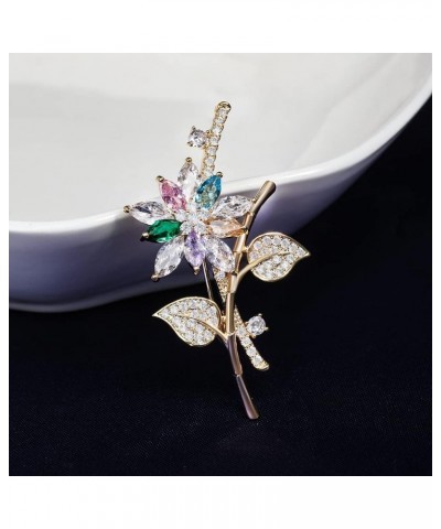 Brooches for Women, Shiny Cubic Zirconia Brooch Pins for Women Fashion Brooch Pin Broach Jewelry Gift Floral Branch $17.50 Br...