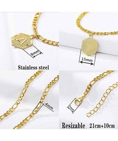 Ankle Bracelets for Women Silver Initial Anklet Gold Letter Anklet with Initials Silver Anklets for Women Gold Anklet Bracele...