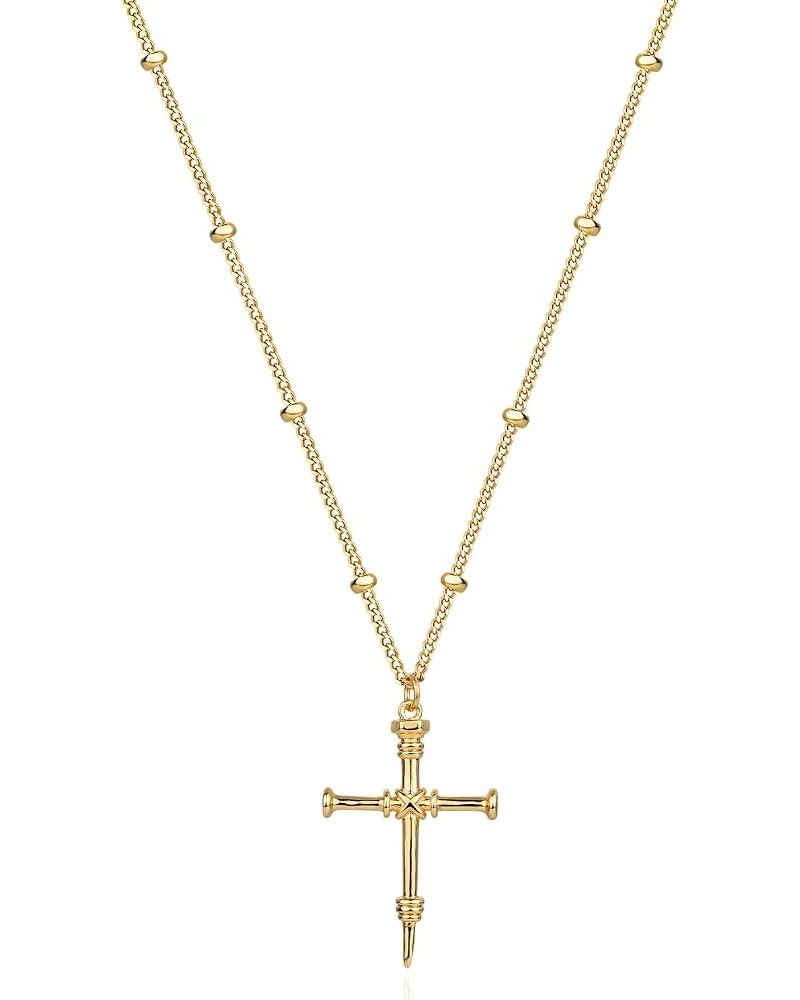 Gold Cross Necklace 14K Gold Plated Dainty Gold Cross Pendant Necklace for Women Delicate Necklace Jewelry Gifts Cross 11 $9....