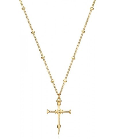 Gold Cross Necklace 14K Gold Plated Dainty Gold Cross Pendant Necklace for Women Delicate Necklace Jewelry Gifts Cross 11 $9....