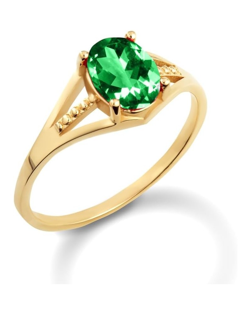 10K Yellow Gold Ladies Ring Available in Gemstone with multiple ring sizes E. Emerald $86.10 Rings