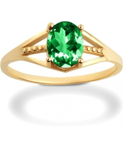 10K Yellow Gold Ladies Ring Available in Gemstone with multiple ring sizes E. Emerald $86.10 Rings