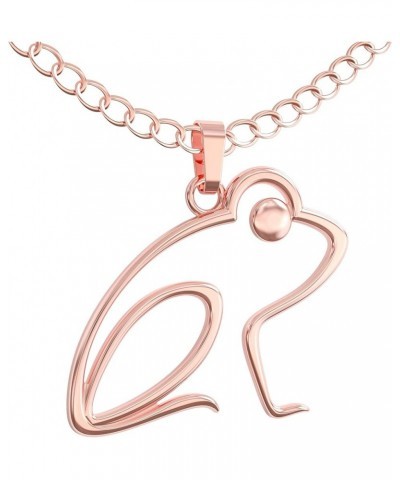 Frog Necklace – Cute Pendant Gift with Message Card "Just Hop To It! Rose Gold $9.83 Necklaces