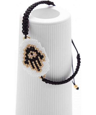 Evil Eye Bracelet for Women - Embrace Karma, Luck, and Style with Miyuki Delica Seed Beads Bundle Black $10.44 Bracelets