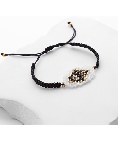 Evil Eye Bracelet for Women - Embrace Karma, Luck, and Style with Miyuki Delica Seed Beads Bundle Black $10.44 Bracelets