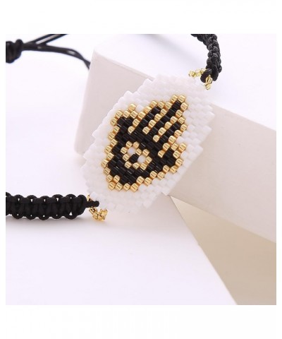 Evil Eye Bracelet for Women - Embrace Karma, Luck, and Style with Miyuki Delica Seed Beads Bundle Black $10.44 Bracelets