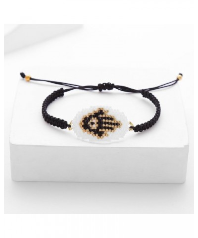 Evil Eye Bracelet for Women - Embrace Karma, Luck, and Style with Miyuki Delica Seed Beads Bundle Black $10.44 Bracelets