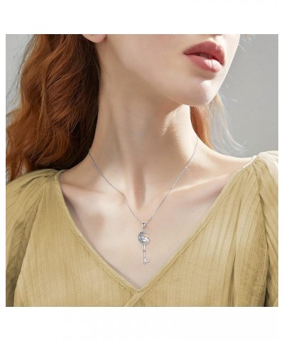 Sterling Silver Fox/Frog Necklace for Women Origami Fox/Frog Moon Necklace Gifts for Women Mom Key Fox $25.43 Necklaces