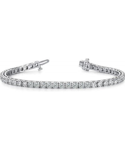 5 to 20 Carat LAB GROWN Classic Diamond Tennis Bracelet 4 Prong Ultra Premium Collection H-I VS1-VS2 White Gold 10.0 carats $...