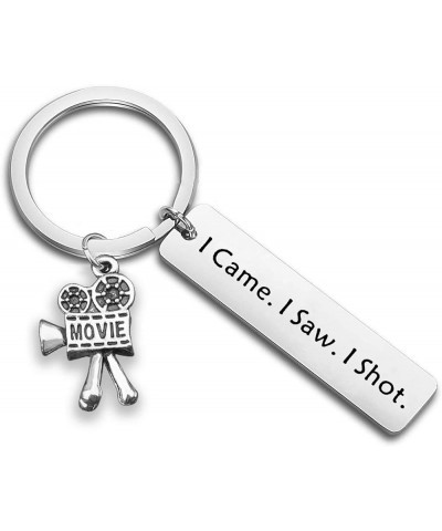 Movie Camera Keychain Filmmaker Gift I Came I Saw I Shot Film Director Jewelry Gift for Film Student I Came I Saw I Shot $7.6...