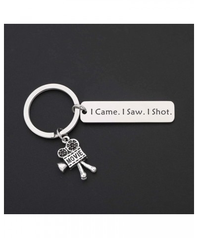 Movie Camera Keychain Filmmaker Gift I Came I Saw I Shot Film Director Jewelry Gift for Film Student I Came I Saw I Shot $7.6...