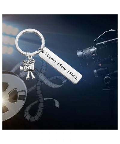 Movie Camera Keychain Filmmaker Gift I Came I Saw I Shot Film Director Jewelry Gift for Film Student I Came I Saw I Shot $7.6...