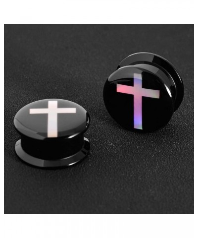 1 Pair Acrylic Solid Screw On Ear Plugs Tunnels Scandinavian Norse Viking Symbol Resin Allergy Free Stretcher For Women Men B...