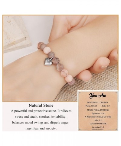 Inspirational Gifts for Women Sometimes You Forget that ???'?? ??????? Natural Stone Bracelets for Women Teen Girls Unique Bi...