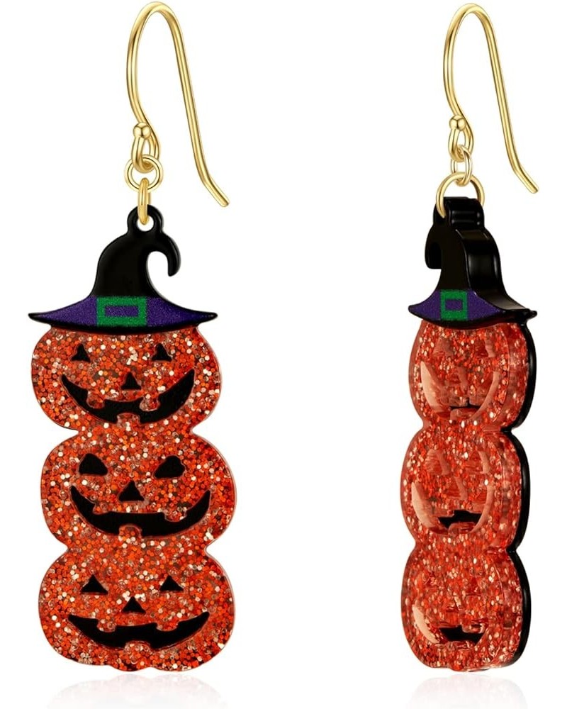 Halloween Earrings for Women Cute Pumpkin Dangle Earrings Candy Corn Earrings Fun Spider Web Witch Cat Earrings Halloween Jew...