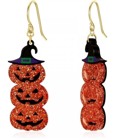 Halloween Earrings for Women Cute Pumpkin Dangle Earrings Candy Corn Earrings Fun Spider Web Witch Cat Earrings Halloween Jew...