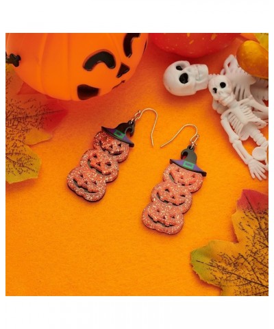 Halloween Earrings for Women Cute Pumpkin Dangle Earrings Candy Corn Earrings Fun Spider Web Witch Cat Earrings Halloween Jew...