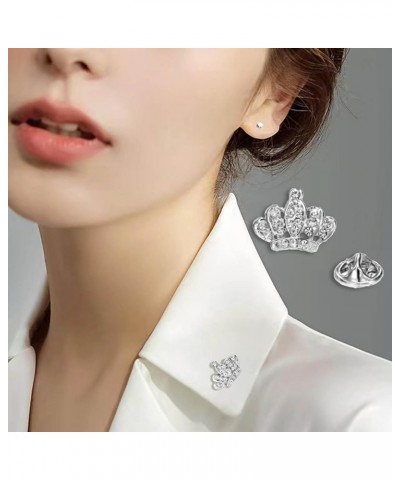 Fashion Rhinestone Flower Brooches Pins Cute Pearl Crystal Floral Lapel Pin Brooch Costume Decorate Jewelry for Women Gril Gi...