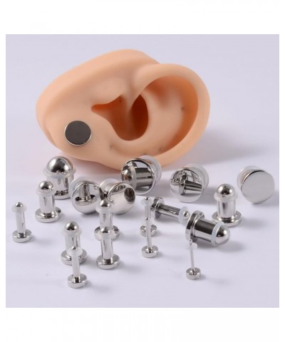 Stainless Steel Tunnels for Ears, Plugs Gauges Elegant Solid Cylinder Ear Cool Jewelry for Womens Mens Punk Gift 2G(6.5mm) $7...