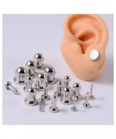 Stainless Steel Tunnels for Ears, Plugs Gauges Elegant Solid Cylinder Ear Cool Jewelry for Womens Mens Punk Gift 2G(6.5mm) $7...