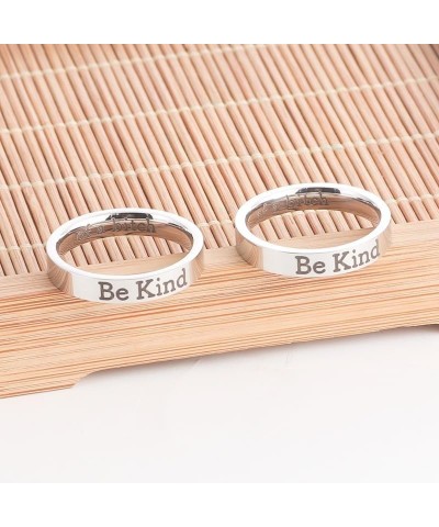 Be Kind Of A Bitch Ring for Women Inspirational Friendship Ring Stackable Stainless Steel Engraved Band Ring Motivational Fri...