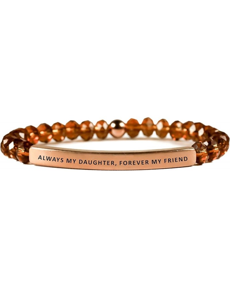 Love Collection Unisex Stretchable Bracelets (ALWAYS MY DAUGHTER FOREVER MY FRIEND) Topaz Medium (7.1-8 inches) $32.97 Bracelets