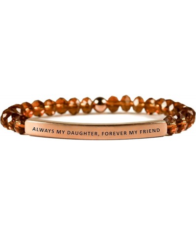 Love Collection Unisex Stretchable Bracelets (ALWAYS MY DAUGHTER FOREVER MY FRIEND) Topaz Medium (7.1-8 inches) $32.97 Bracelets