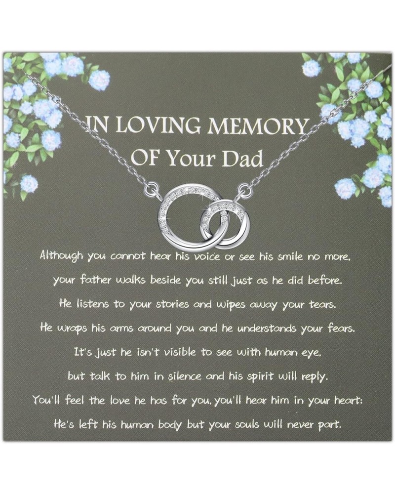 Dad Memorial Gifts In Loving Memory Of Your Dad Remembrance Necklace Bereavement Gifts Sorry for Your Loss Gift Dad Memorial ...