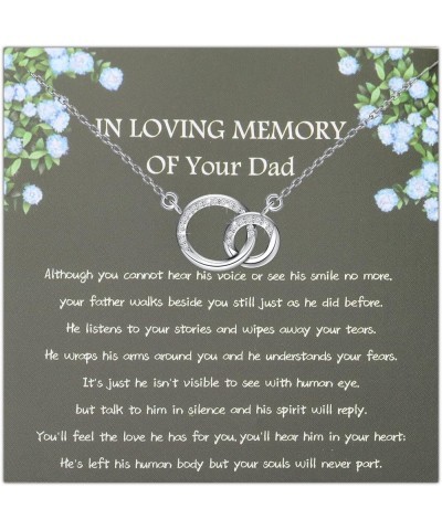 Dad Memorial Gifts In Loving Memory Of Your Dad Remembrance Necklace Bereavement Gifts Sorry for Your Loss Gift Dad Memorial ...