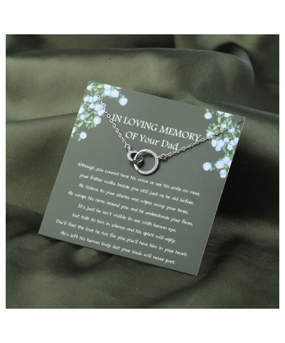 Dad Memorial Gifts In Loving Memory Of Your Dad Remembrance Necklace Bereavement Gifts Sorry for Your Loss Gift Dad Memorial ...