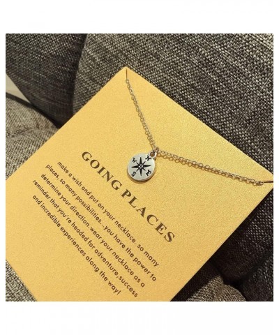 Friendship Infinite 8 Necklace Lucky Elephant Star Pearl Circle Pendant Necklace for Women Gift Card… Silver Compass 2 $7.07 ...