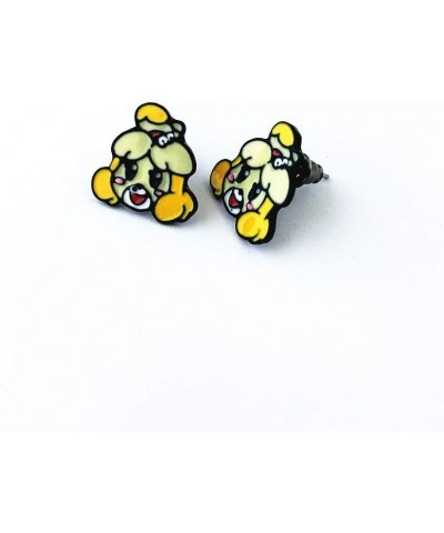 1 Pair Anime Cartoons Gamer Anim Villagers Crosing Stud earrings Fun Video Game Gifts for Girl Woman 3 $7.89 Earrings