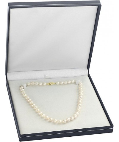 14K Gold 7-8mm AAAA Quality White Freshwater Cultured Pearl Necklace for Women in 20" Matinee Length 36.0 Inches Yellow Gold ...