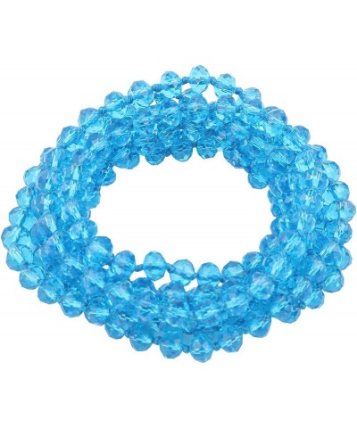 Fashion Beads Rope Knot Long Beaded Necklace Versatile 60" Strand Costume Jewelry for Women and Men Lake Blue $10.46 Necklaces