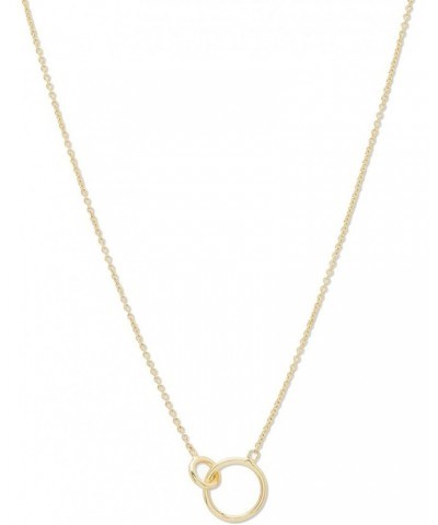 Women's Wilshire Charm Adjustable Necklace, 18k Gold Plated, Interlocking Circle Pendant $25.80 Necklaces